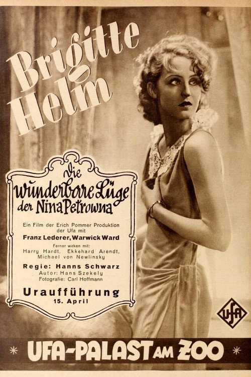 Movie poster for The Wonderful Lies of Nina Petrovna (1929)