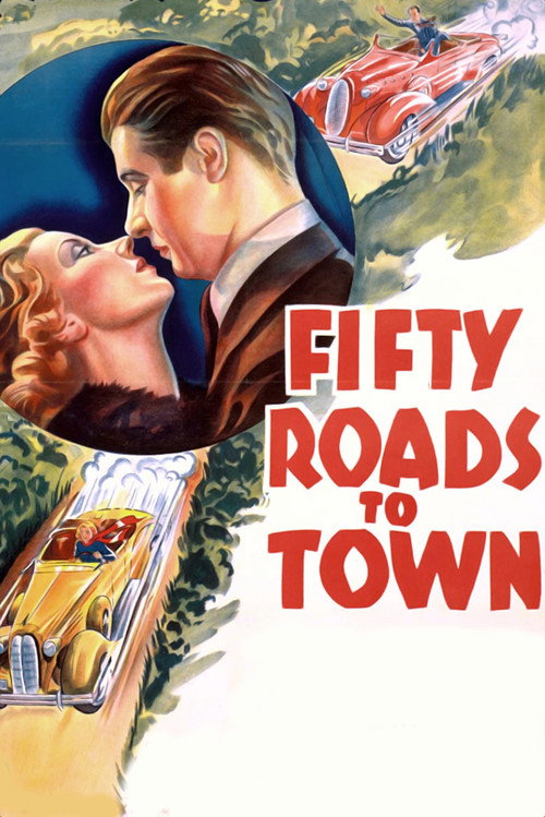Movie poster for Fifty Roads to Town (1937)