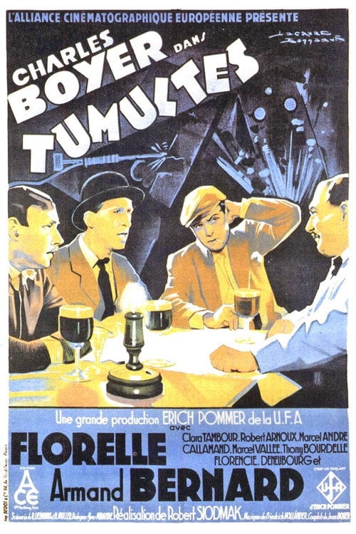 Movie poster for Tumultes (1932)