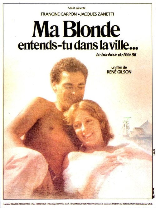 Movie poster for Ma blonde, entends-tu dans la ville? (1980)