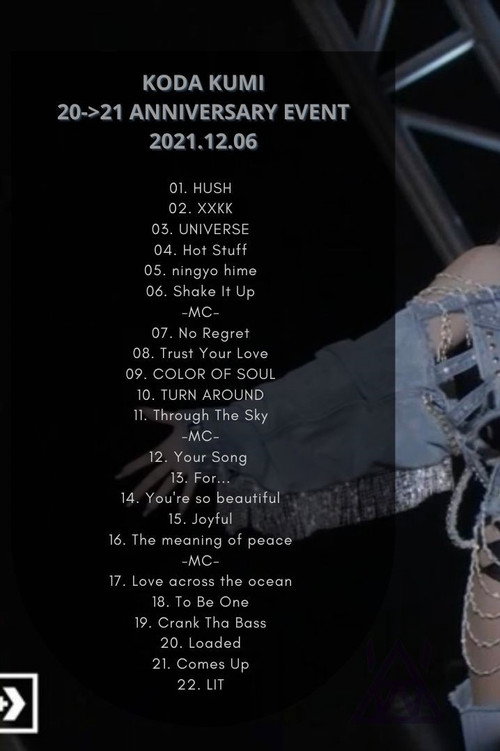 Movie poster for KODA KUMI 20TH-21ST ANNIVERSARY EVENT (2021)