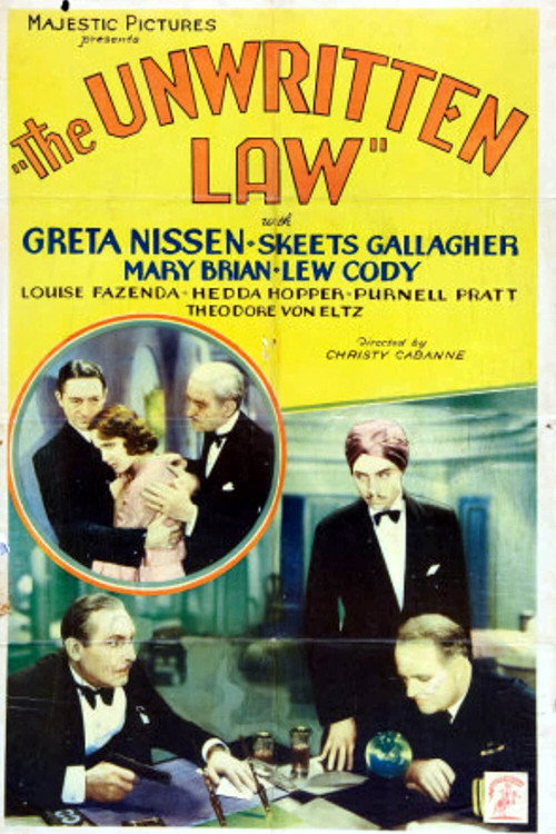 Movie poster for The Unwritten Law (1932)
