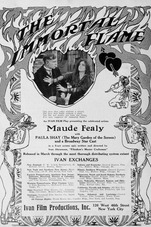 Movie poster for The Immortal Flame (1916)