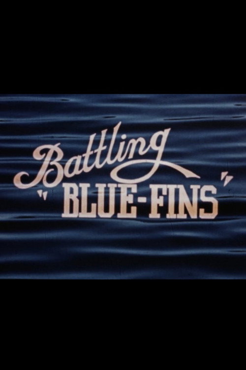 Movie poster for Battling "Blue-Fins" (1947)