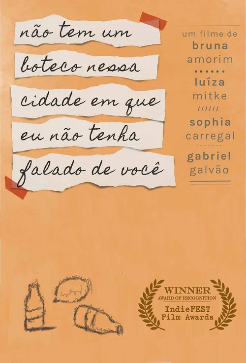 Movie poster for Não tem um Boteco nessa cidade em que eu não tenha falado de você (2018)