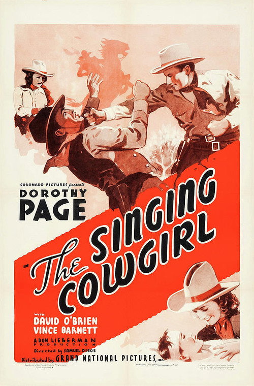 Movie poster for The Singing Cowgirl (1938)