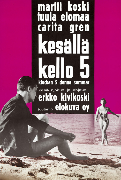 Movie poster for Kesällä kello 5 (1963)