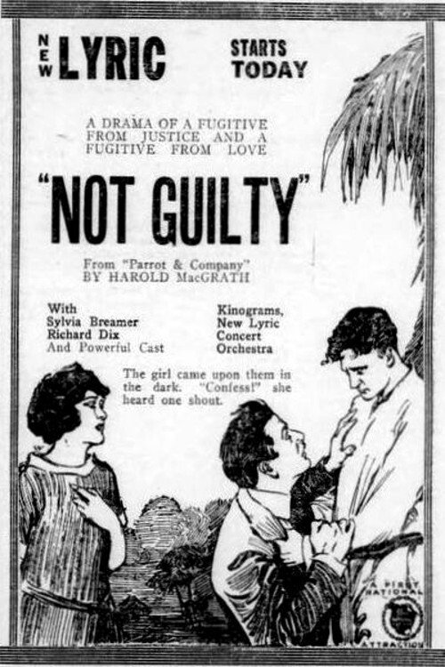 Movie poster for Not Guilty (1921)