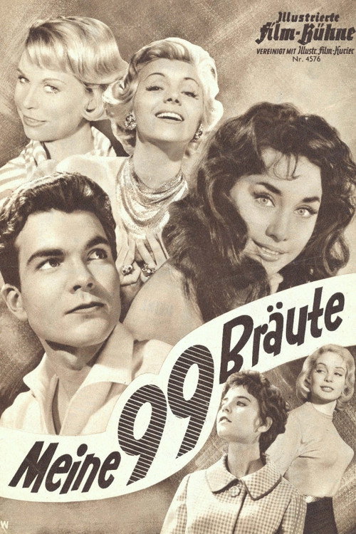 Movie poster for Meine 99 Bräute (1958)