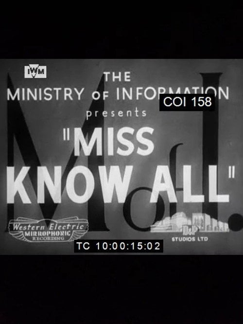 Movie poster for Miss Knowall (1940)