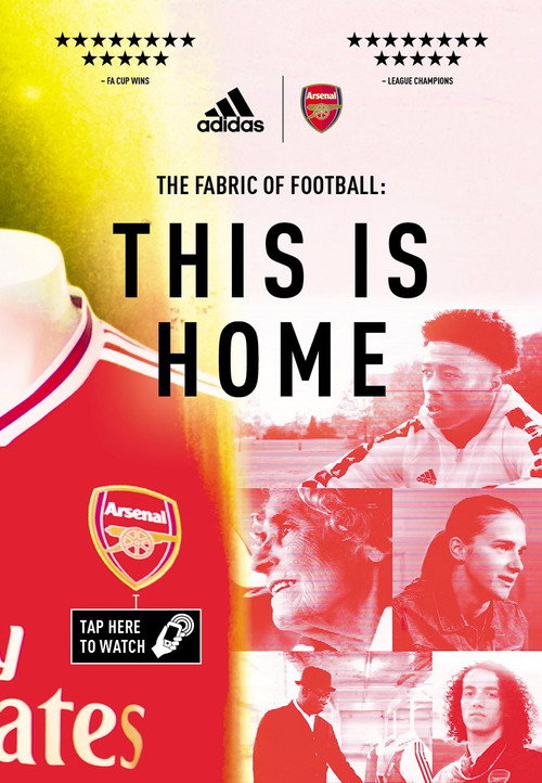Movie poster for The Fabric Of Football: Arsenal (2019)