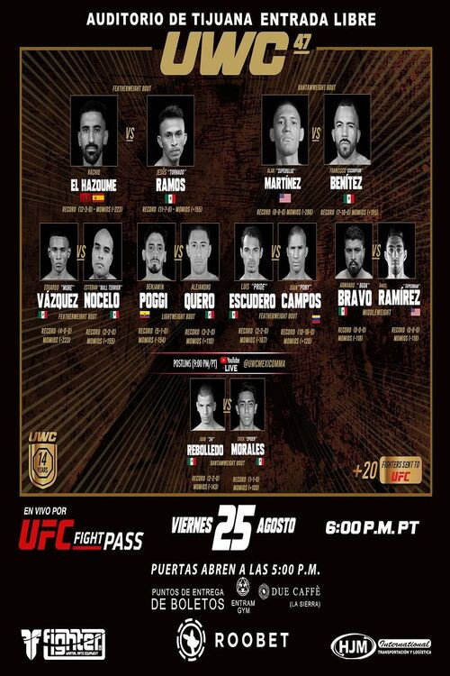 Movie poster for UWC 47: El Hazoume vs. Ramos (2023)