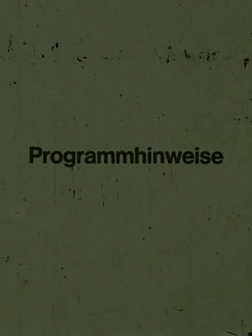 Movie poster for Programmhinweise (1970)