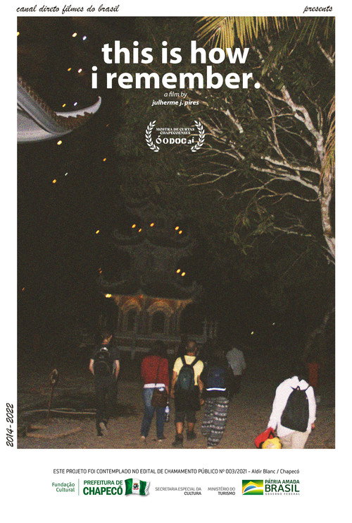 Movie poster for É assim que eu me lembro. (2022)