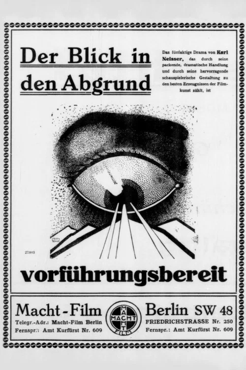 Movie poster for Der Blick in den Abgrund (1919)