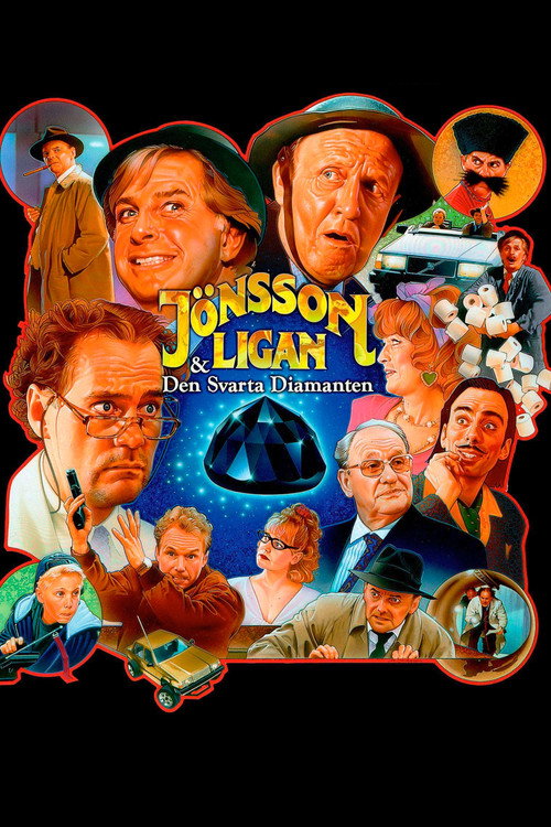 Movie poster for Jönssonligan & den svarta diamanten (1992)