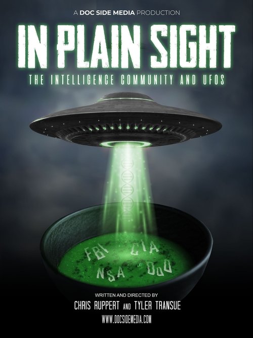 Movie poster for In Plain Sight: The Intelligence Community and UFOs (2022)