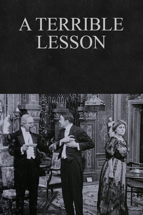 Movie poster for A Terrible Lesson (1912)