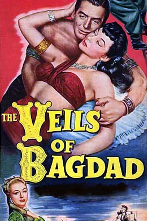Movie poster for The Veils of Bagdad (1953)