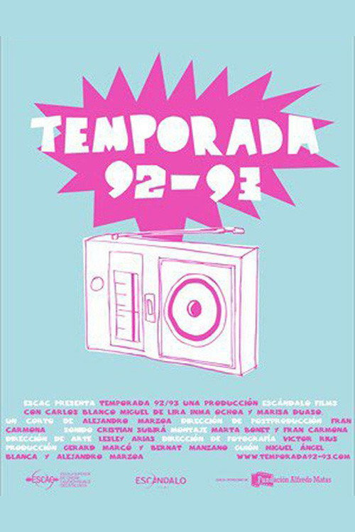 Movie poster for Season 92-93 (2012)