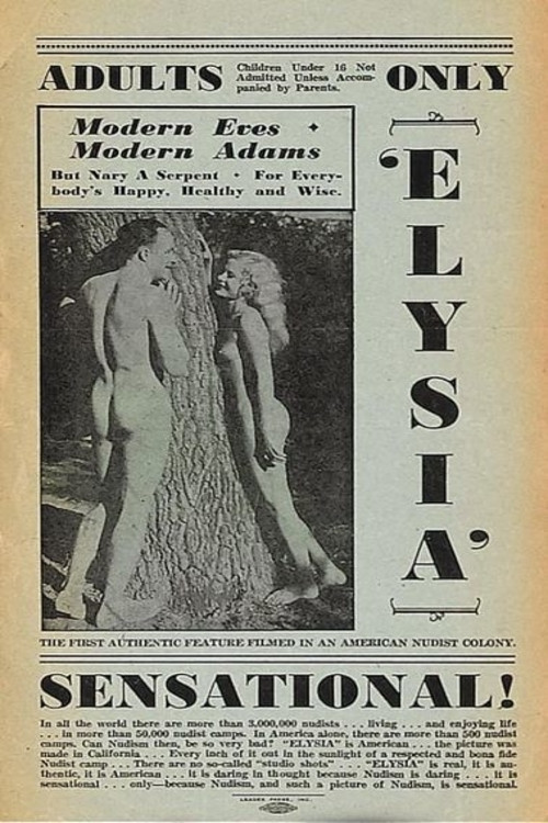 Movie poster for Elysia, Valley of the Nude (1933)