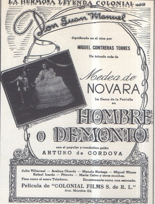 Movie poster for Hombre o demonio (1940)