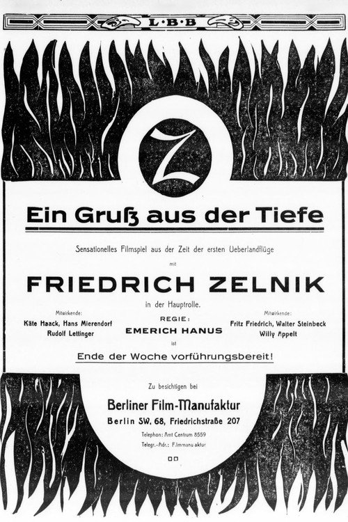 Movie poster for Ein Gruß aus der Tiefe (1915)