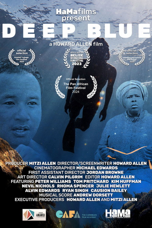 Movie poster for Deep Blue (2023)