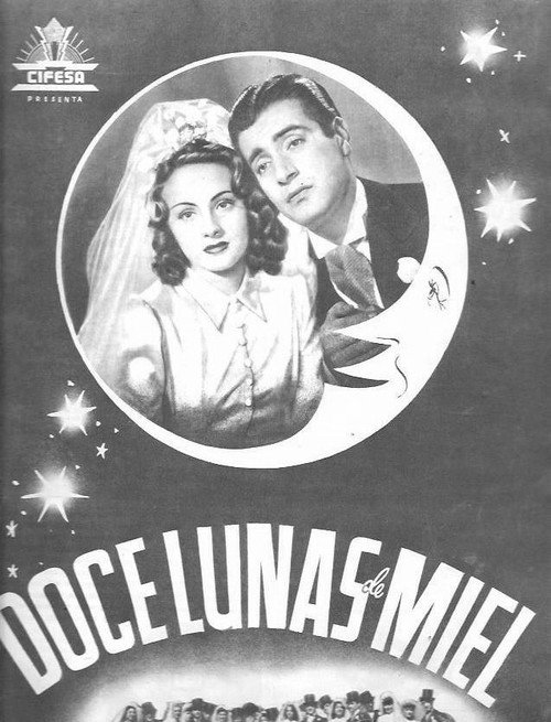 Movie poster for Doce lunas de miel (1944)