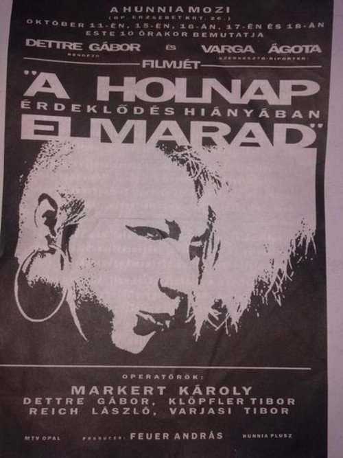 Movie poster for A holnap érdeklődés hiányában elmarad (1993)