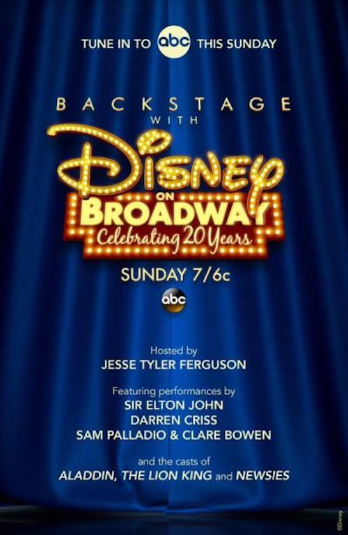 Movie poster for Backstage With Disney on Broadway: Celebrating 20 Years (2014)