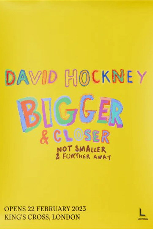 Movie poster for David Hockney: Bigger & Closer (Not Smaller & Further Away) (2023)