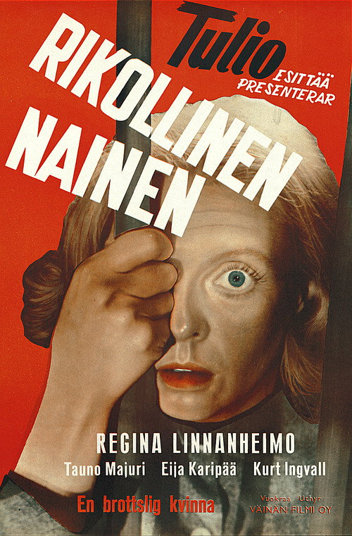 Movie poster for Rikollinen nainen (1952)