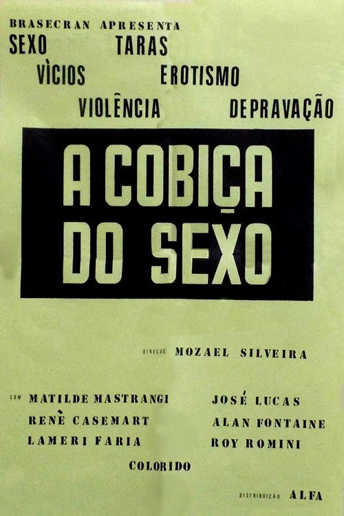 Movie poster for A Cobiça do Sexo (1983)
