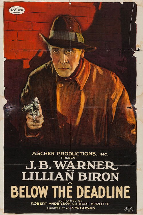 Movie poster for Below the Deadline (1921)