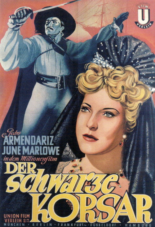 Movie poster for El corsario negro (1944)