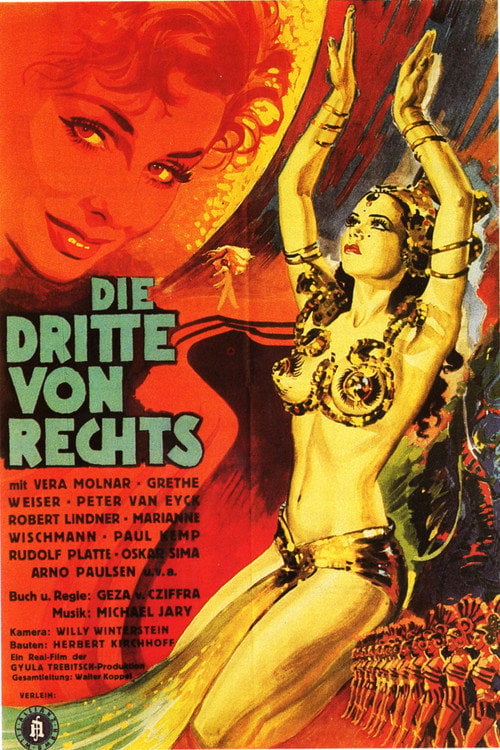 Movie poster for Die Dritte von rechts (1950)