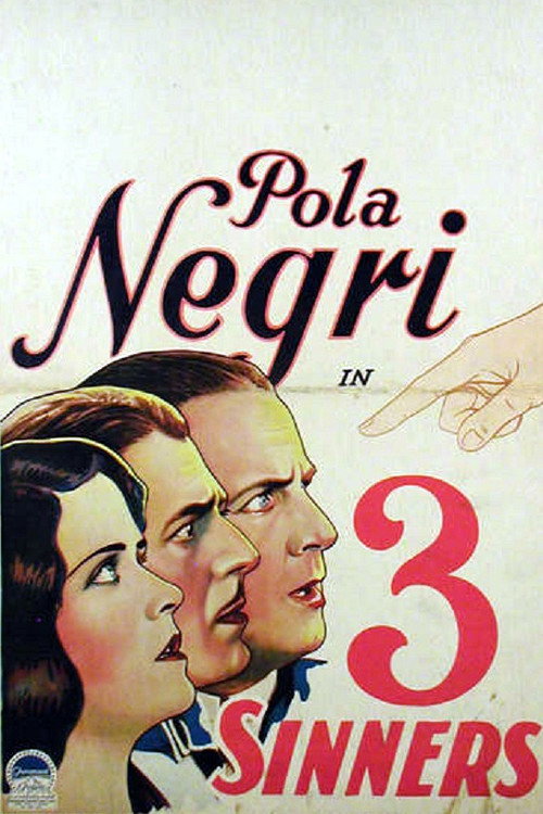 Movie poster for Three Sinners (1928)