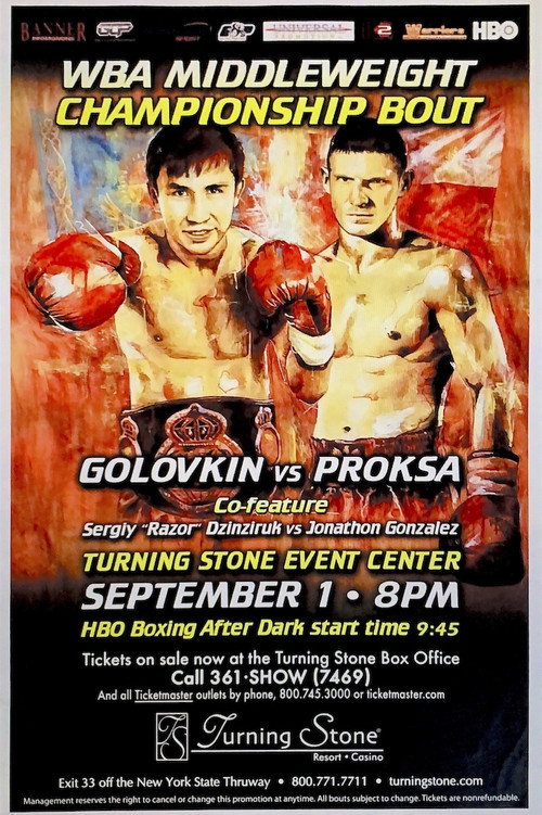 Movie poster for Gennady Golovkin vs. Grzegorz Proksa (2012)