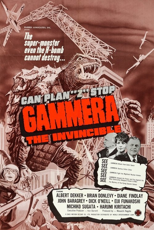Movie poster for Gammera the Invincible (1966)