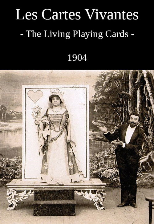 Movie poster for The Living Playing Cards (1905)
