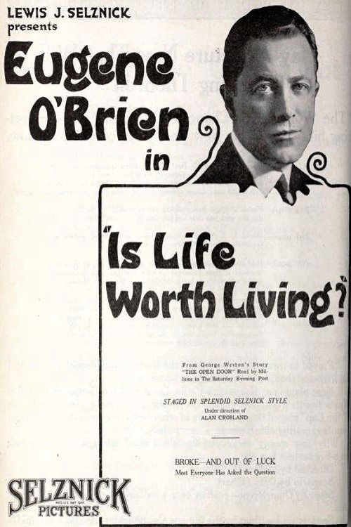 Movie poster for Is Life Worth Living? (1921)