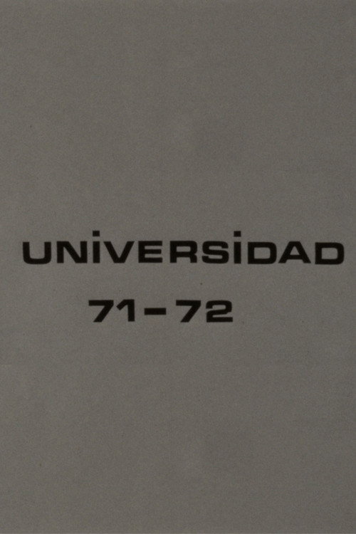 Movie poster for Universidad 71-72