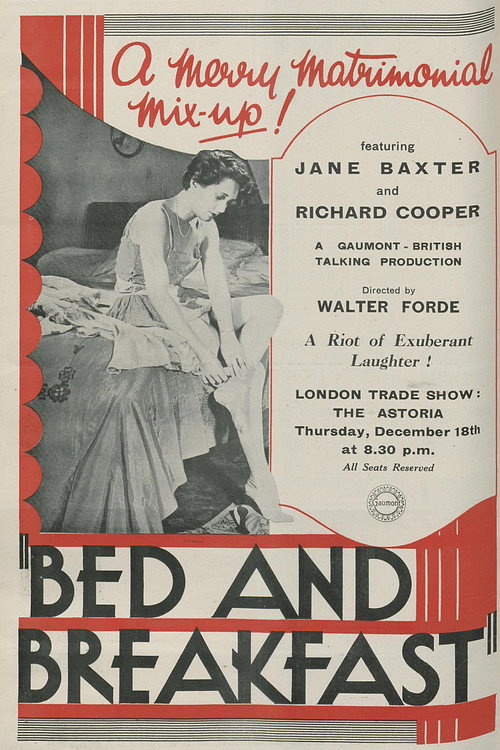 Movie poster for Bed and Breakfast (1930)