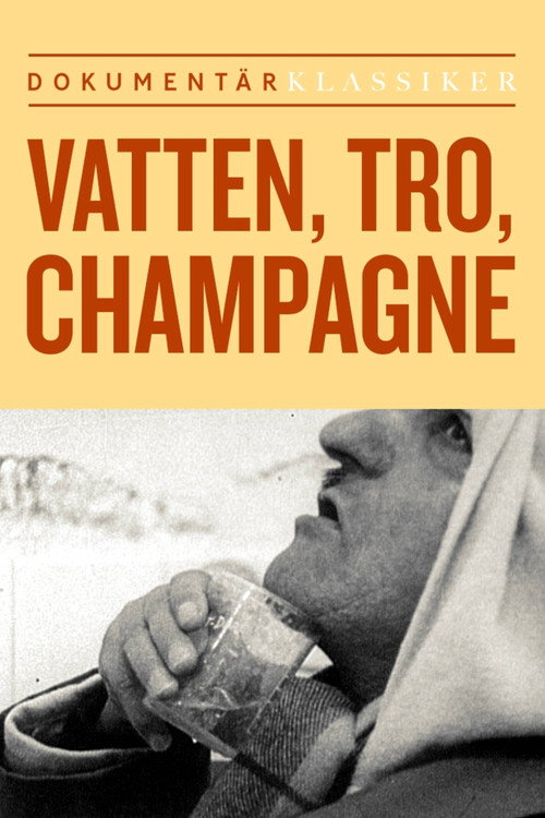 Movie poster for Vatten, tro, champagne (1965)