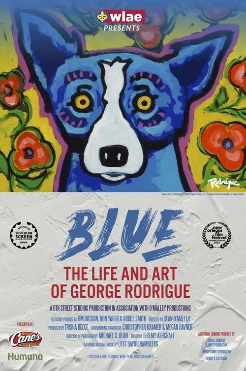 Movie poster for BLUE: The Life and Art of George Rodrigue (2024)