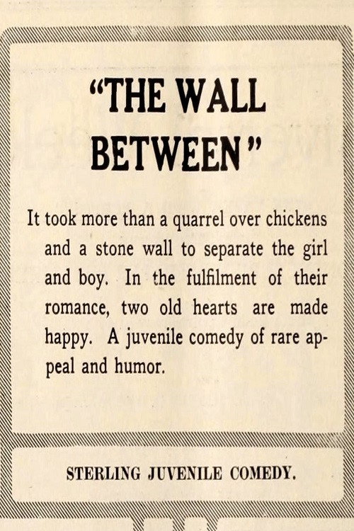 Movie poster for The Wall Between (1914)