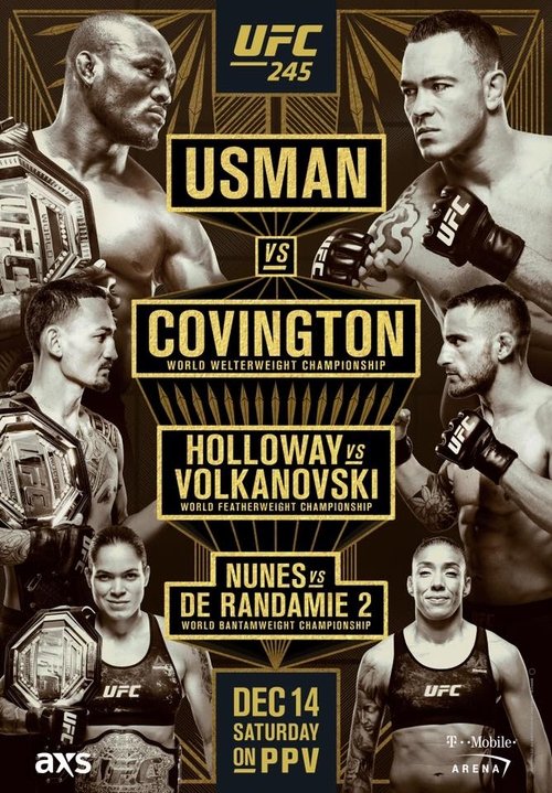 Movie poster for UFC 245: Usman vs. Covington (2019)