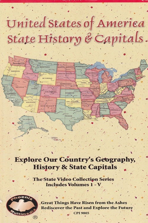 United States of America State History & Capitals poster