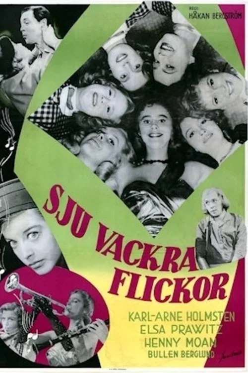 Movie poster for Sju vackra flickor (1956)